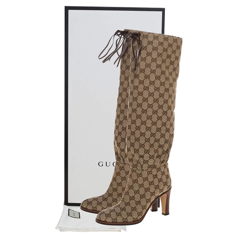 Gucci Monogram Tall Boot US 6.5/EU 37